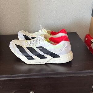 Adidas Adizero ADIOS PRO 4 Men’s 12 Running Shoes with Black and Red Accents
